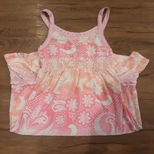 Floral Pink/Orange Dress - Justice